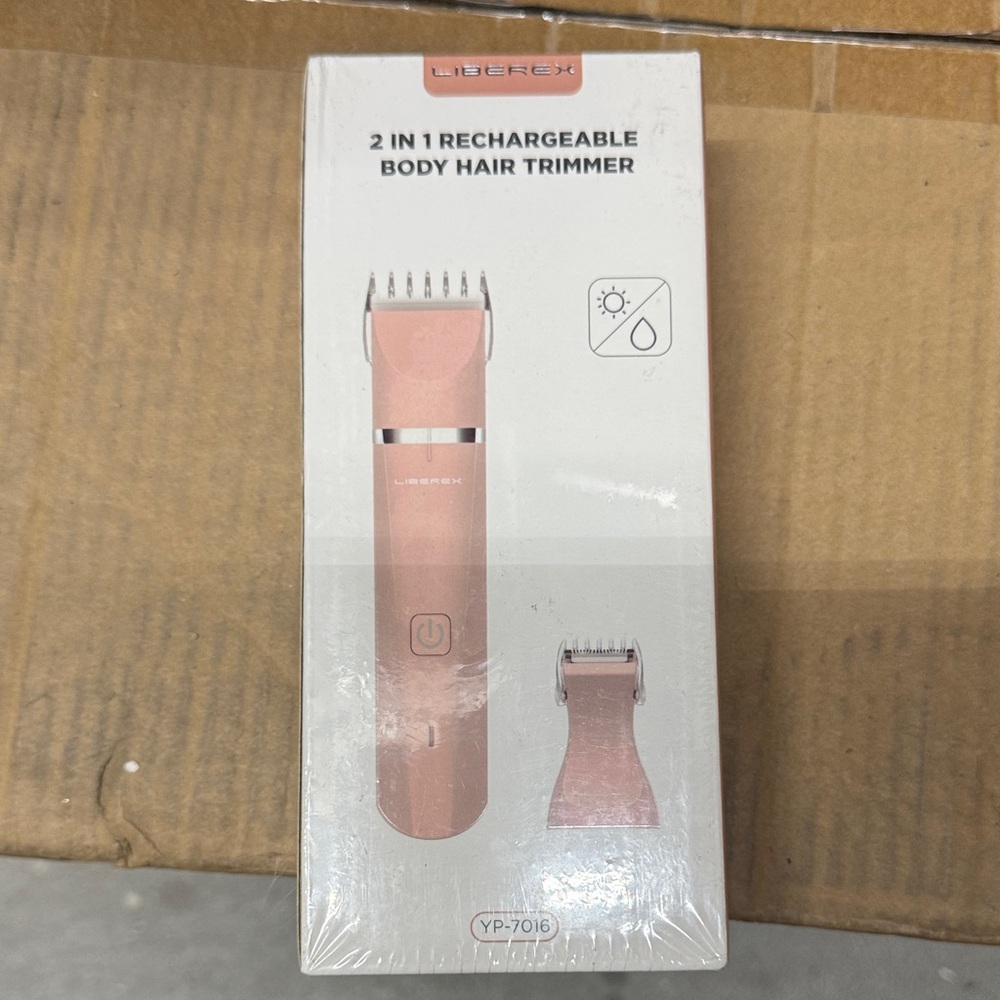 Pink 2-in-1 Rechargeable Body Hair Trimmer